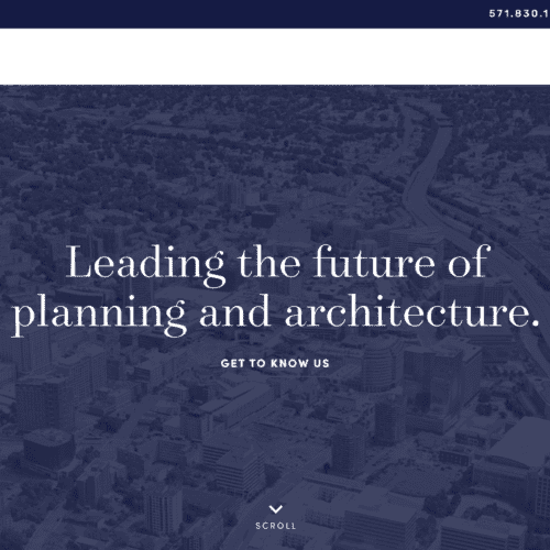 screenshot of Lessard Design website home page
